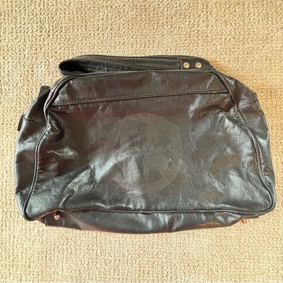 Emporio Armani Black Leather Bowler Tote - Picture 2 of 9